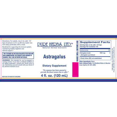 Pure Herbs, Ltd. Astragalus (4 oz.)