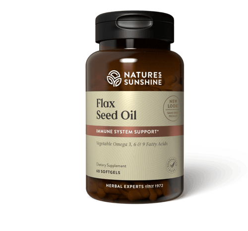 Flax Seed Oil w/Lignans (60 softgel caps)