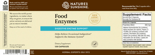 Food Enzymes (120 caps)