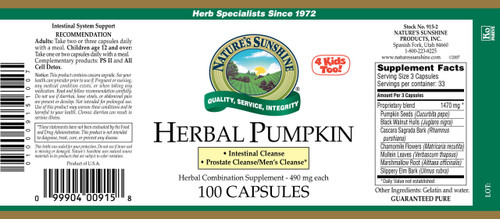 Herbal Pumpkin (100 caps)