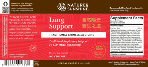 Lung Support, Chinese (100 caps)