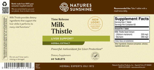 Milk Thistle Time Release (60 tabs)