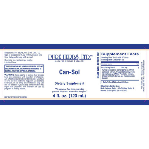 Pure Herbs, Ltd. Can-Sol (Original Formula) (4 oz.)