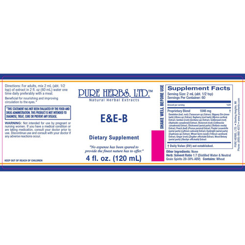 Pure Herbs, Ltd. E & E-B (4 oz.) (Reformulated)