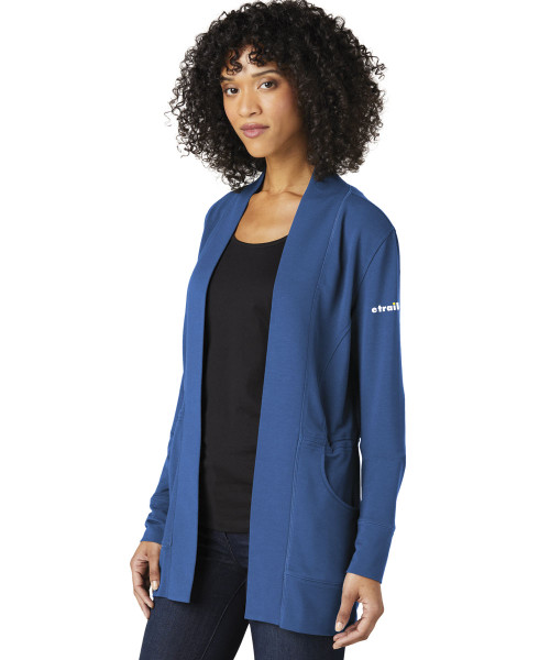 Ladies Microterry Cardigan