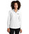 Ladies Long Sleeve Stretch Woven Button-Up