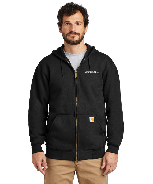 Midweight Hooded Zip-Front Sweatshirt