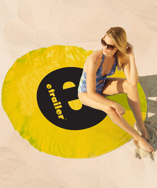Surfside 360 Round Beach Towel - Yellow