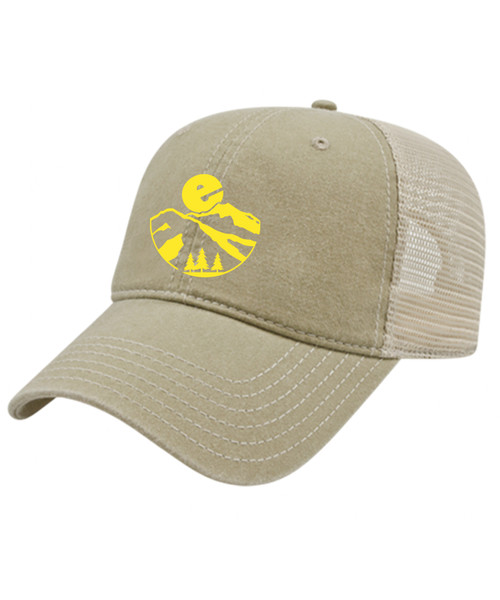 Mountain Washed Pigment Dyed Trucker Mesh Cap