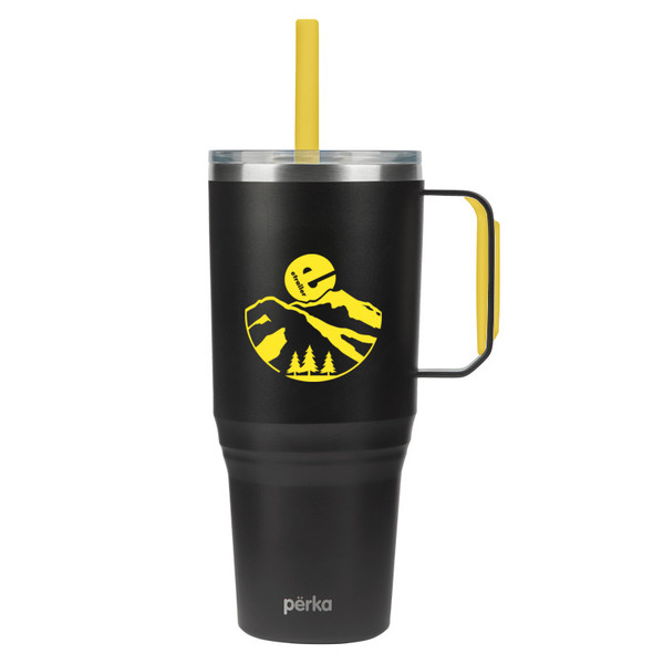 Perka® Portofino 36 oz. Double Wall Recycled Stainless Steel Travel Mug