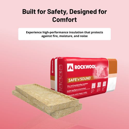 ROCKWOOL® RXSS323 SAFE 'N' SOUND 3 in. X 23 in. X 47 in. (60.05 SQFT)