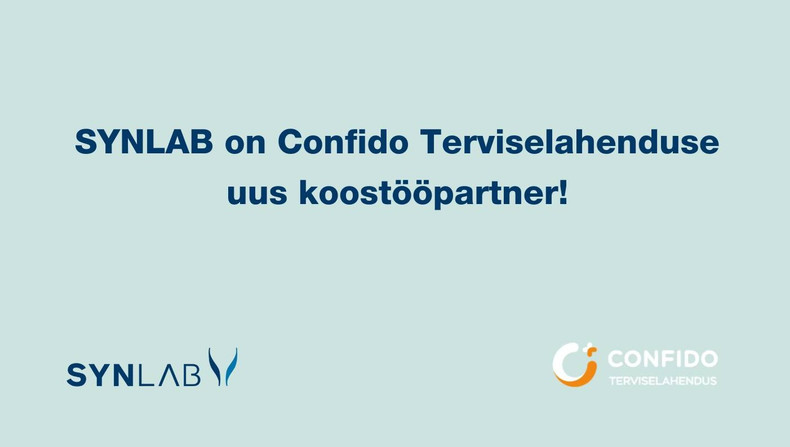 Confido terviselahendus nüüd kõigis meie SYNLABi proovivõtupunktides