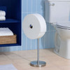 Forever Roll with Stand Next to a Toilet