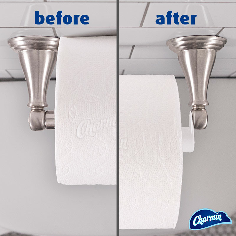 CHARMIN TOILET PAPER ROLL EXTENDER (MEGA ROLL, SUPER MEGA ROLL)