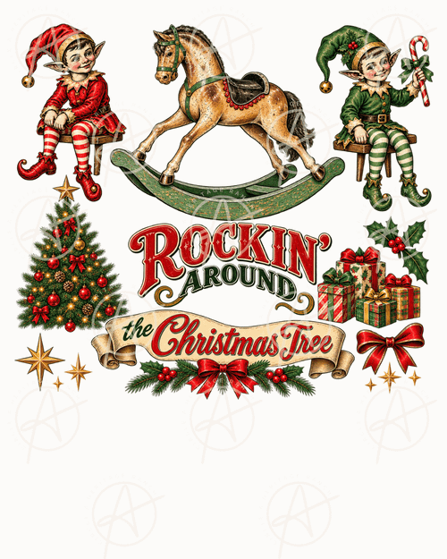 rockin around the christmas tree png, rocking around the christmas tree design, vintage christmas png, country christmas png, rocking horse christmas png, christmas elf png, vintage elf christmas, whimsical christmas elves, traditional christmas png, southern christmas design, country christmas clipart, nostalgic christmas png, retro christmas design, vintage holiday graphics, christmas tree png, rocking horse png, christmas shirt design, christmas sublimation png, vintage christmas shirt, rustic christmas design, old fashioned christmas png, traditional country christmas, christmas transfer design, holiday sublimation design, christmas sweatshirt design, vintage christmas illustration, red green christmas png, farmhouse christmas design, country holiday graphics, cute christmas elf design
