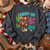 Women's Giddy Up Jingle Horse Pick Up Your Feet with Santa  Unisex organic sweatshirt