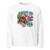 Women's Giddy Up Jingle Horse Pick Up Your Feet with Santa  Unisex organic sweatshirt