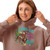 Women's Giddy Up Jingle Horse Pick Up Your Feet with Santa  Women’s relaxed hoodie