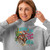 Women's Giddy Up Jingle Horse Pick Up Your Feet with Santa Women’s relaxed hoodie