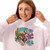 Women's Giddy Up Jingle Horse Pick Up Your Feet with Santa Women’s relaxed hoodie