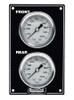 61-105 Mini Brake Bias Gauge Panel Vertical Black Quickcar Racing Products