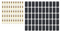 #6 Ring Terminal 22-18 Ga. with heat shrink 50 Pack 57-476-50