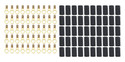 #10 Ring Terminal 22-18 Ga. with heat shrink 50 Pack 57-477-50