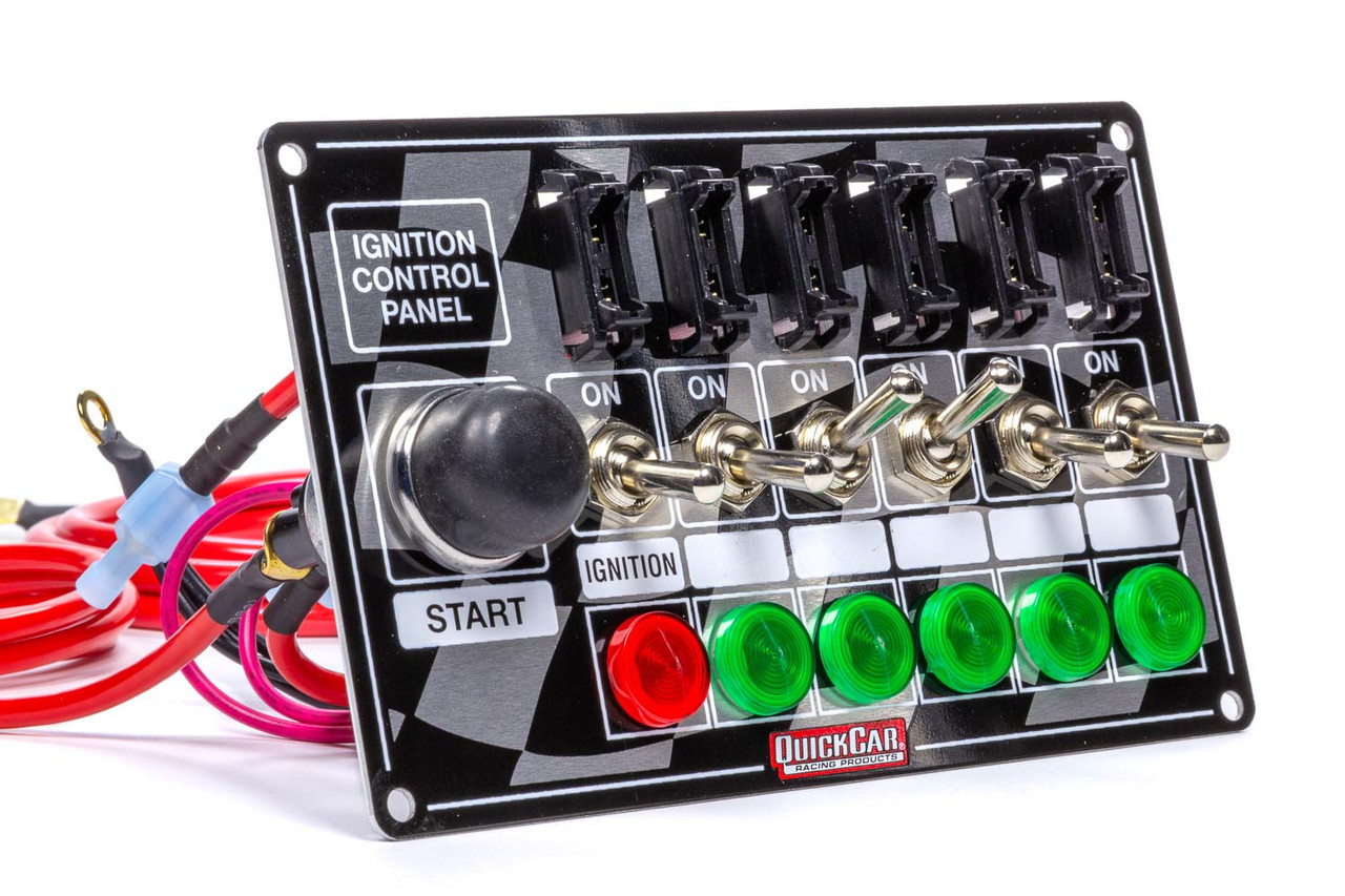 Flag Plate 6 Switches Amp 1 Button Fused Amp Lit 50 164