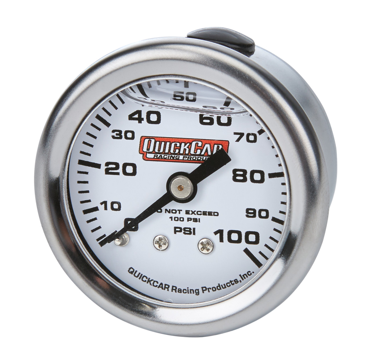 Fuel Pressure Gauge 0-100 PSI 1.5" Liquid | Quickcar Racing