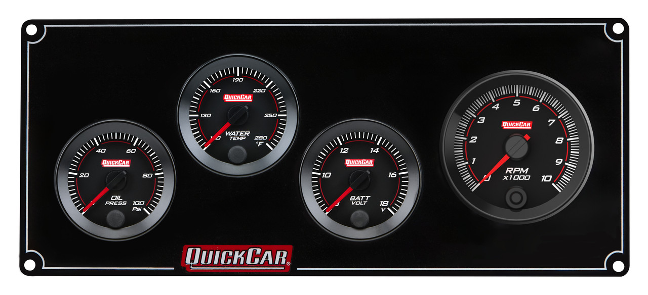 RedLine Gauge Panel w/ 69-001- Black Plate, 2-1/16