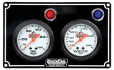 Black 2 Gauge Panel OP/WT 61-6701