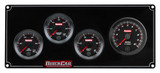 RedLine Gauge Panel w/ 69-001- Black Plate, 2-1/16" OP/WT/VT/ 2-5/8" Tach 65-3047
