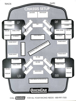 Chassis Set-Up Forms 50 Sheet 51-201