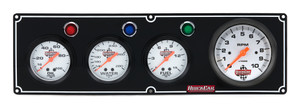 61-67313 2-1 Gauge Panel w/ Tach Black | Quickcar Racing