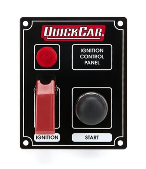 Black Plate, 1 Switch & 1 Button w/ Flip Cover & Light 50-853
