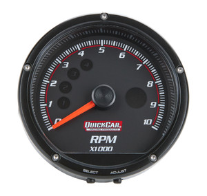 63-002 Redline Multi-Recall Tachometer Black Quickcar Racing Products