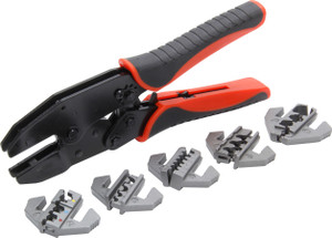 Ratcheting Terminal Crimper with Dies 50-395