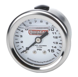 0-15 PSI Liquid Filled 1.5" Gauge 611-9015