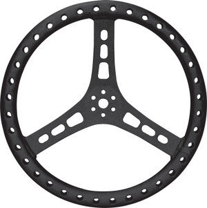 Black 15" Lightweight Steering Wheel 68-006
