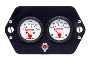 Gauge Panel 2in Open Wheel w/ Switch QRP61-2205 Quickcar Racing Products