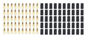#8 Ring Terminal 16-14 Ga. with heat shrink, 50 Pack 57-471-50