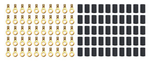#10 Ring Terminal 16-14 Ga. with heat shrink 50 Pack 57-472-50