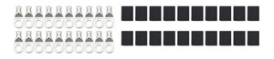 Ring Terminal 2 Ga. 1/2" Hole with heat shrink 20 Pack 57-560-20