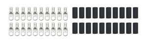 Ring Terminal 8 Ga. 5/16" Hole with heat shrink 20 Pack 57-571-20
