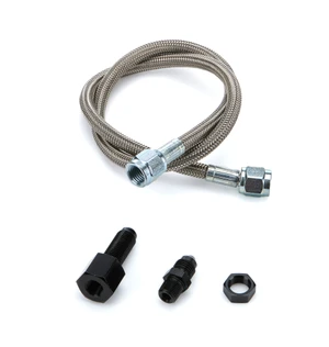 Electric Pressure Gauge Line Kit 24" Steel Braided Line and fittings 63-71024