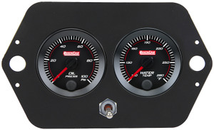Redline Gauge Panel - Sprint, Dzus Fasteners, Battery, Charger, 2-1/16" OP/WT 65-2005