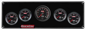 RedLine Gauge Panel w/ 69-001- Black Plate, 2-1/16" OP/WT/Tach/FP15/WP 65-4056