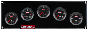 RedLine Gauge Panel - Black Plate, 2-1/16" OP/WT/OT/FP15/WP 65-5036