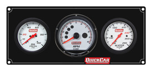 Extreme Gauge Panel w/ 63-001 - Black Plate, OP/Tach/WT 61-7331