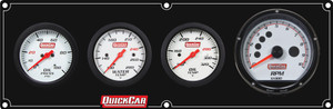 Extreme Gauge Panel w/ 63-001 - Black Plate, OP/WT/OT/Tach 61-7341